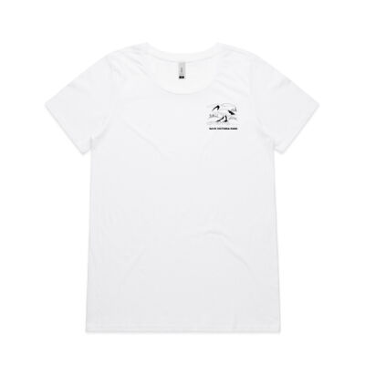 Ibis Women's Tee (White with Black Print) Thumbnail